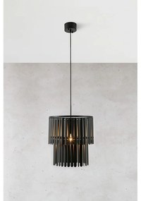 Lampa wisząca w kolorze matowej czerni z metalowym kloszem 42.5x42.5 cm Viento – Markslöjd