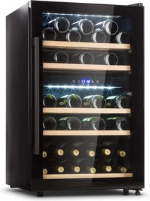 Klarstein Barossa 59cm 41 Butelek Winiarka Dwustrefowa Czarny