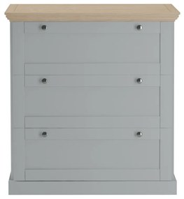 Szara wysoka komoda 75x80 cm Binz – Støraa