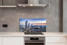 Panel nad Blat Kuchenny Warszawskie Wieżowce o Poranku