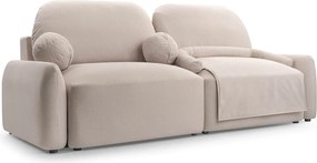 Sofa z Funkcją Spania SORENO Beżowa Nowoczesna