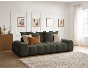 Zielona sofa z tkaniny szenilowej 278 cm Everest – Bobochic Paris