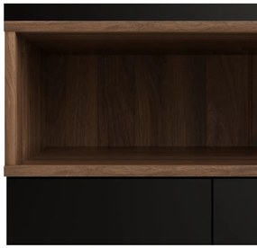 Czarna komoda 176x90x49 cm Roomers – Tvilum