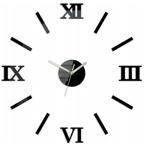 Zegar ścienny naklejany duży nowoczesny akrylowy na ścianę do salonu loft