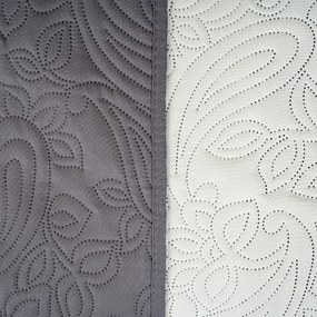 4Home Narzuta na łóżko Doubleface szary/biały, 220 x 240 cm