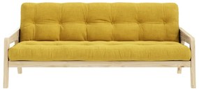 Sofa rozkładana ze sztruksową tapicerką Karup Design Grab Raw/Honey