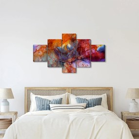 Obraz - Abstrakcyjna sztuka tuszu (125x70 cm)