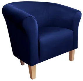 Fotel DRAWA 1 VELVET granatowy ATOS