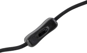 Nowoczesna lampa stołowa czarna bez klosza - Simplo