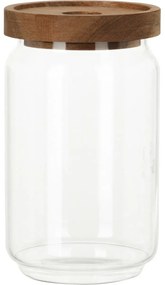 Szklany słoik z akacjową pokrywką 700 ml, 0,7 l