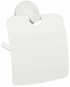 Sapho XR732W X-Round White uchwyt na papier toaletowy z pokrywą, biały