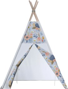 Tipi kolor niebieski tkanina wzorzysta