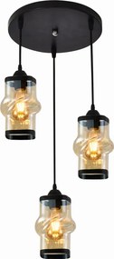 Nieregularna lampa wisząca w stylu glamour - M034 Orissa 3X