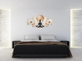 Obraz - Pomarańczowa joga (125x70 cm)