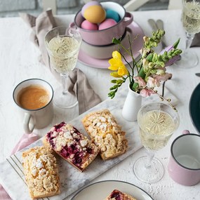 Zestaw naczyń stołowych Mäser 16 szt. MAILA –jasnoniebieski mix