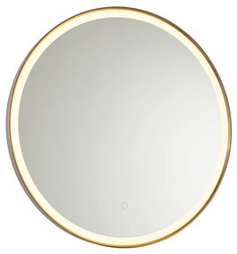 Lustra łazienkowe złoto różowe 70 cm z LED i ściemniaczem dotykowym - Miral Nowoczesny Oswietlenie wewnetrzne