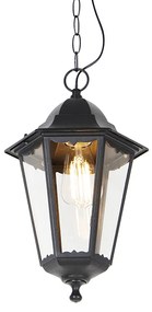 Zewnetrzna Klasyczna zewnętrzna lampa wisząca czarna IP44 - Havana klasyczny/Antyczny Oswietlenie zewnetrzne