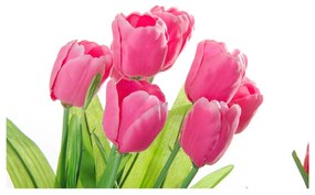 Zestaw 3 kwiatków dekoracyjnych w doniczkach Casa Selección Tulip