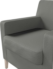 Pokrowiec na fotel Karlstad kolor szary tkanina strukturalna