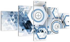 Obraz - Abstrakcja geometryczna (125x70 cm)