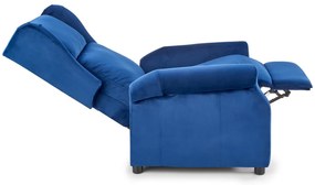 Fotel AGUSTIN 2 VELVET granatowy rozkładany HALMAR