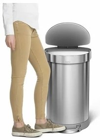 Simplehuman Kosz na śmieci z pedałem 45 l, stalmatowa
