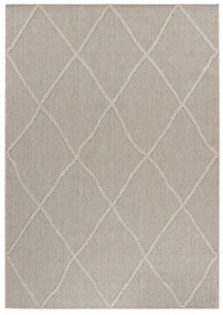 Dywan zewnętrzny sznurkowy Patara Romby beżowy 240 cm x  340 cm