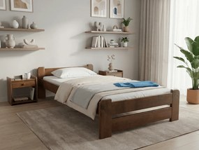 Łóżko Emily 80 x 200 cm, dąb Stelaż: Ze stelażem listwowym rolowanym, Materac: Materac Sommera