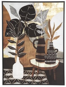 Plakat ścienny w ramie Stolik z kwiatami, 58 x 78 cm