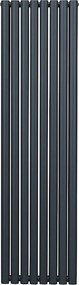 Grzejnik kolumnowy owalny – 1800 mm x 480 mm – antracytowo-szary