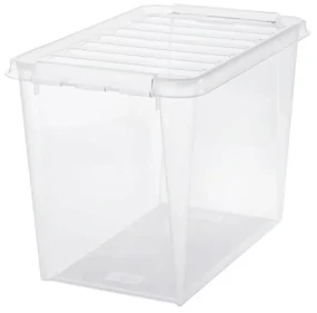 Pudełko SmartStore Classic z białymi klipsami, 61 l, 61 l