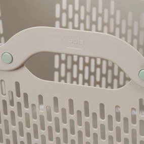 Jasnobrązowy plastikowy kosz na pranie 45 l – Addis