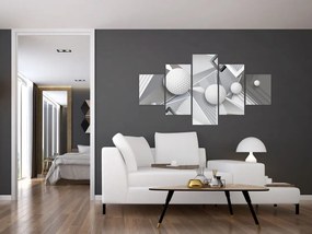 Geometryczny abstrakcyjny obraz (125x70 cm)