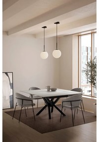 Rozkładany stół z dodatkowym blatem z kamiennym blatem 90x150 cm Arlene – Marckeric