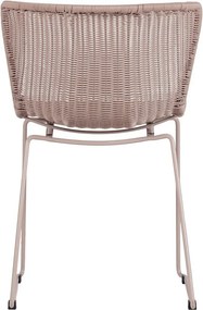 Beżowe krzesła ogrodowe ze sztucznego rattanu zestaw 2 szt. Wings – WOOOD