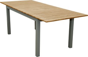 Doppler EXPERT WOOD - ogrodowy rozkładany aluminiowy stół 150/210 x 90 x 75 cm - Towar z drobną wadą (N593)