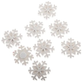 Zestaw ozdób świątecznych Płatek śniegu, 12 szt., polyresin