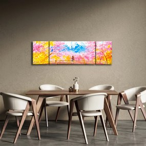 Obraz - Malowana para, akwarela (170x50 cm)