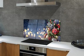 Panel szklany do Kuchni Choinka w Zimowej Aurze