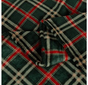 Mikropluszowy koc GLENMOORE, zielony Rozmiar: 160 x 200 cm