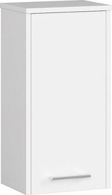 Szafka łazienkowa AKORD FIN Biała 30 cm 1 drzwi kolor Biały mat 2 półki 30x22,5x60 cm