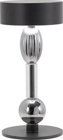 Zafferano Royal Family Wi-Fi - inteligentna akumulatorowa lampa stołowa LED, dotykowy ściemniacz, do 36 h pracy, aluminium tytanowe i szkło dmuchane