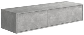 Szafka wisząca pod umywalkę - Szary - szer. 150 cm - ISAURE II