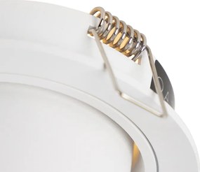 Zestaw 6 nowoczesnych reflektorów wpuszczanych, okrągłych, z możliwością regulacji, biały - Installa