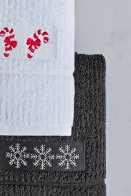 Zestaw prezentowy świątecznych ręczników MERRY, 3 szt. Zestaw (3 szt., 50x100 cm)