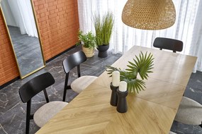 Zestaw Stołowy Stół Rozkładany EDMONDO oraz 8 Krzeseł Drewnianych HYLO beż