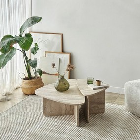 Zestaw stolików konferencyjnych Ballare Travertine, 2 szt.