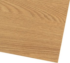 Stół Prostokątny Rozkładany EDWIN 160-260 cm Dąb Złoty/Czarny do Jadalni Nowoczesny Loft