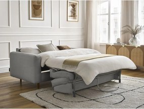Szara sofa do spania/rozkładana 220 cm Cocoone – Bobochic Paris