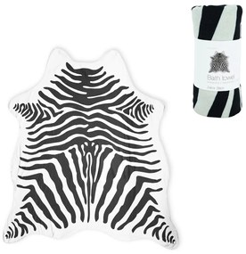 Ręcznik kąpielowy ZEBRA, czarno-biały